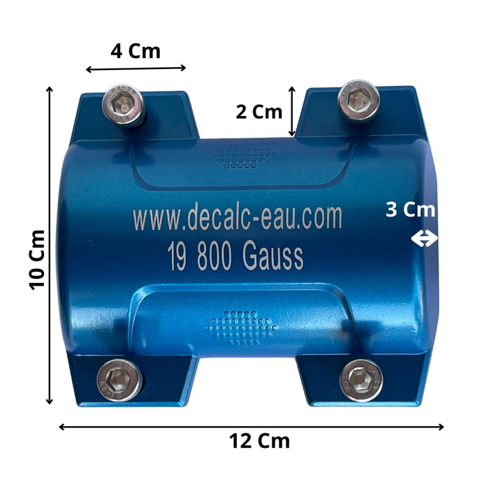 Dimensions de l'anticalcaire MEGAPRO 19 800 Gauss surpuissant