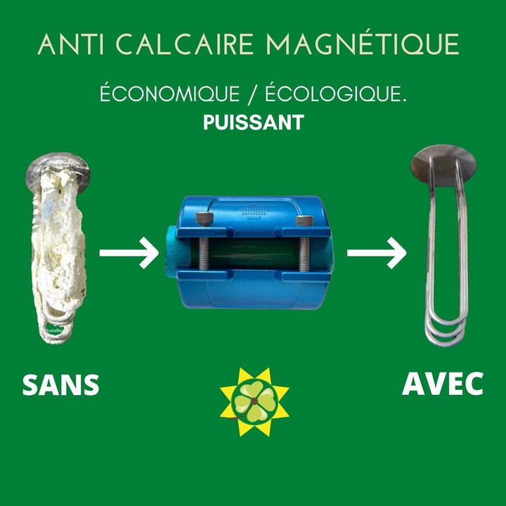 Adoucisseur magnétique anti-calcaire Puissance(19 800 gauss) – Le Bio Chalet